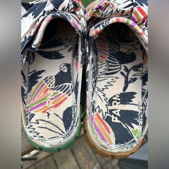 Farm Rio Mule sneakers Toucan multi color slides size 8 - Picture 6 of 8